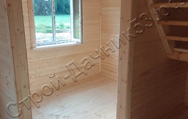 4 Каркасно-щитовой дом Д-59, 6x6м, 69.8 М², Московская область, Шаховской район, деревня Рябинки (20)